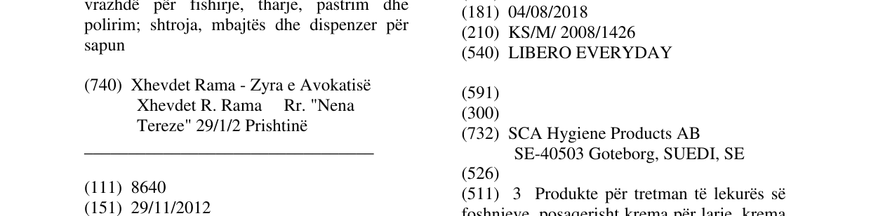 Zëri i markës LIBERO EVERYDAY në buletin