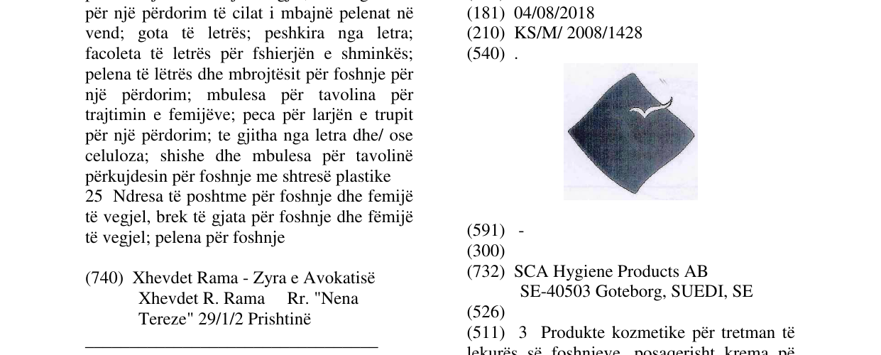Zëri i markës . në buletin
