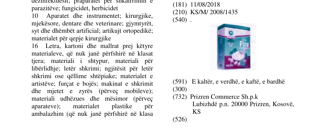 Zëri i markës . në buletin