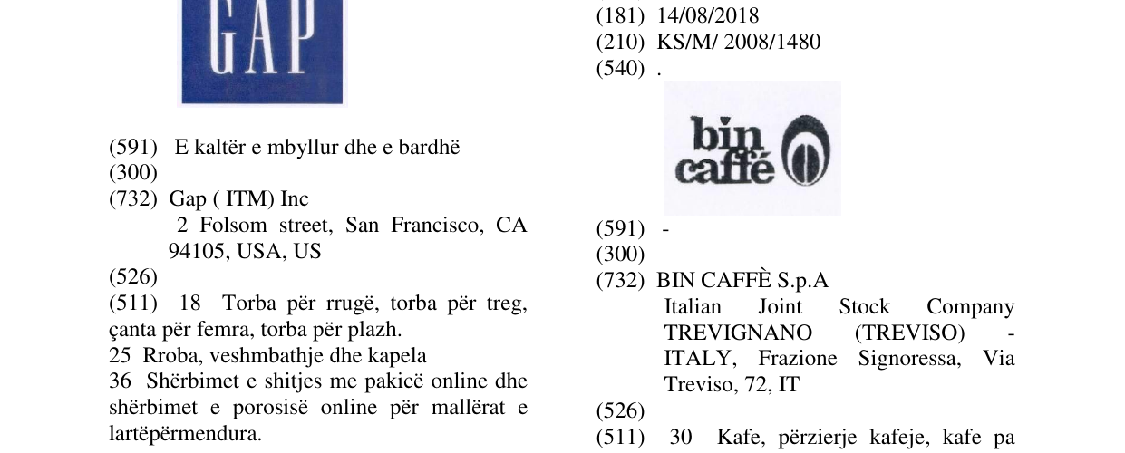 Zëri i markës . në buletin