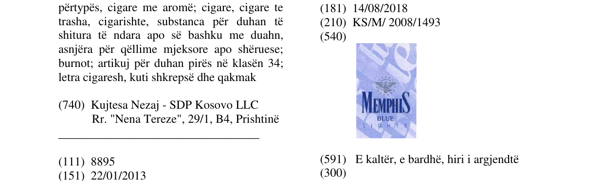 Zëri i markës Markë figurative në buletin