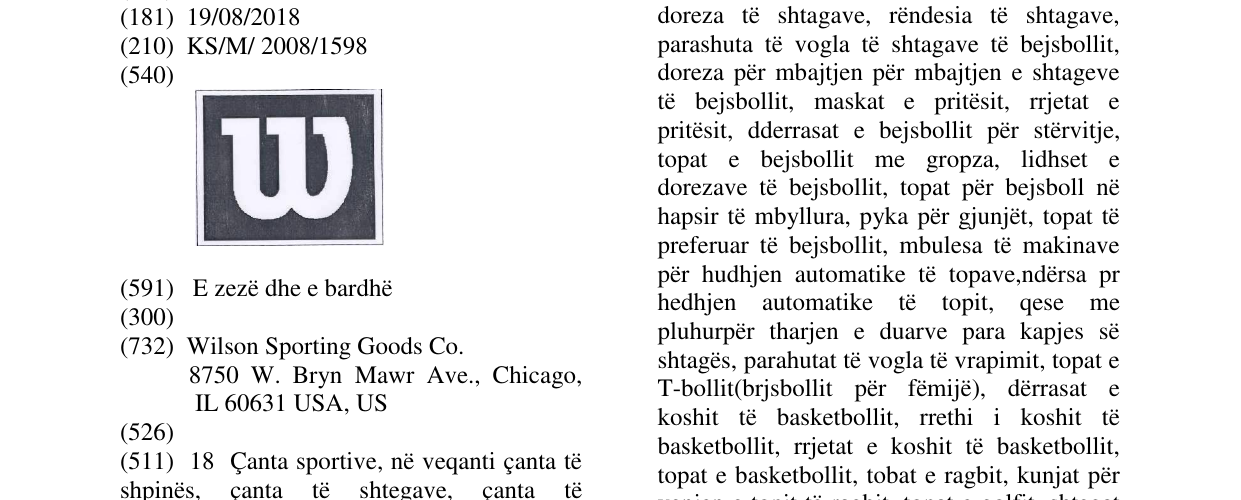 Zëri i markës W në buletin
