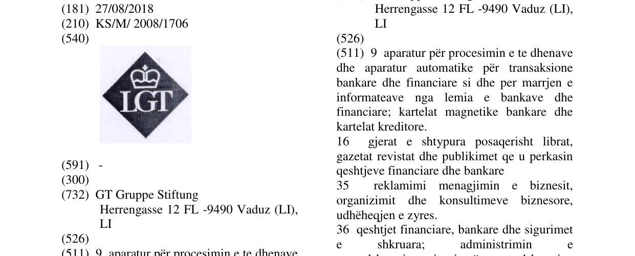 Zëri i markës LGT në buletin