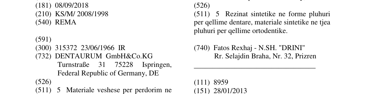 Zëri i markës REMA në buletin