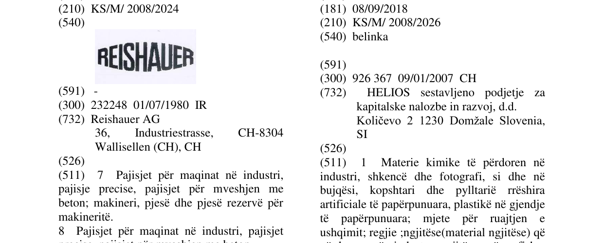 Zëri i markës belinka në buletin