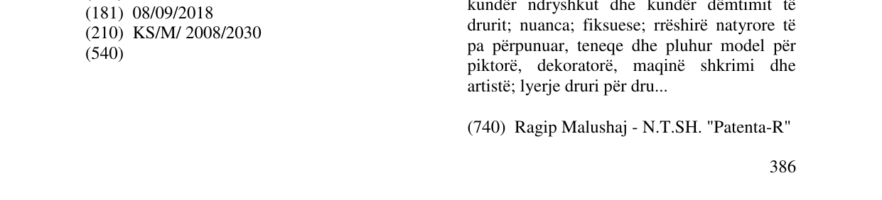 Zëri i markës belinka beltop në buletin