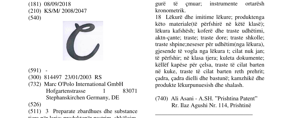 Zëri i markës C në buletin