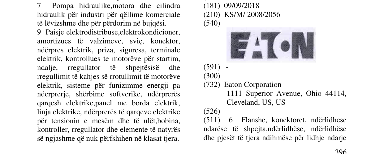 Zëri i markës EATON në buletin
