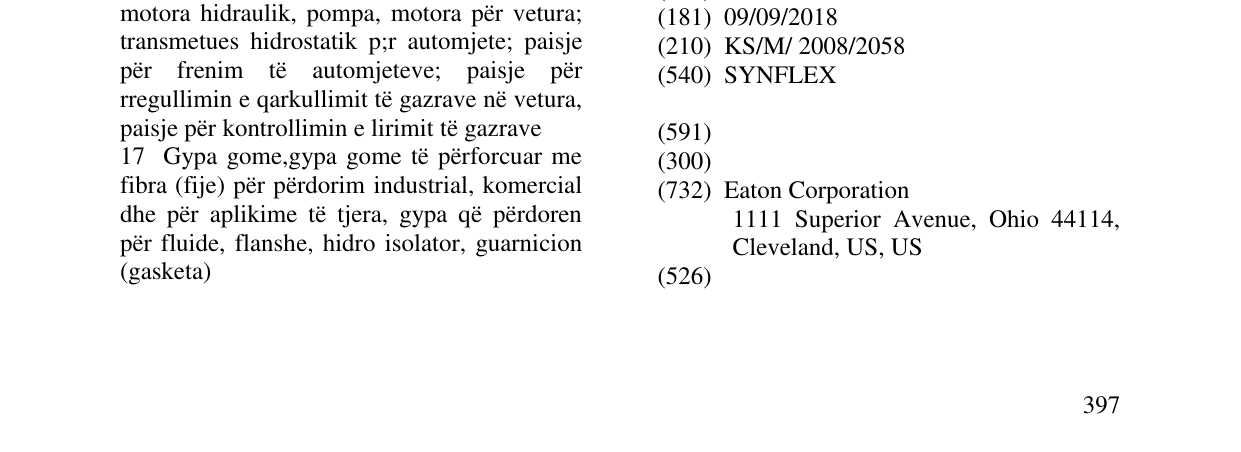 Zëri i markës SYNFLEX në buletin
