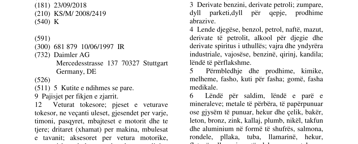 Zëri i markës K në buletin