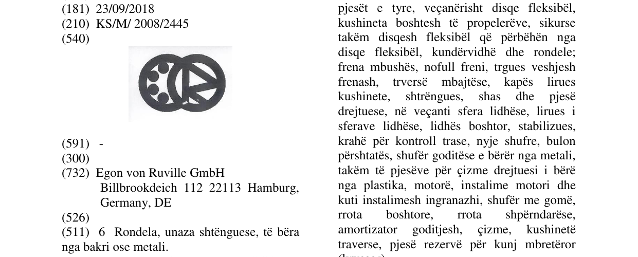 Zëri i markës Markë figurative në buletin