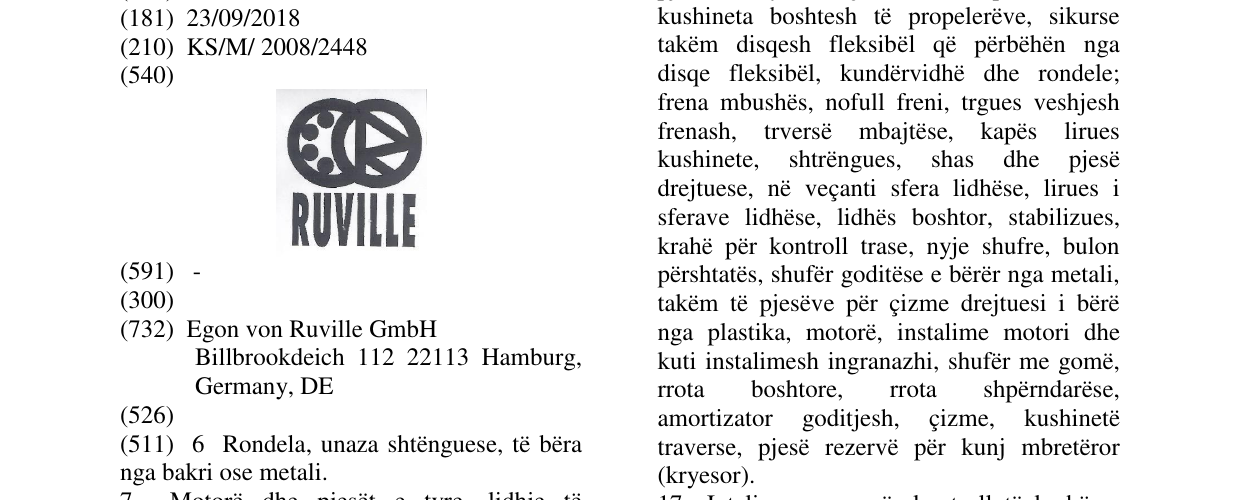 Zëri i markës Markë figurative në buletin