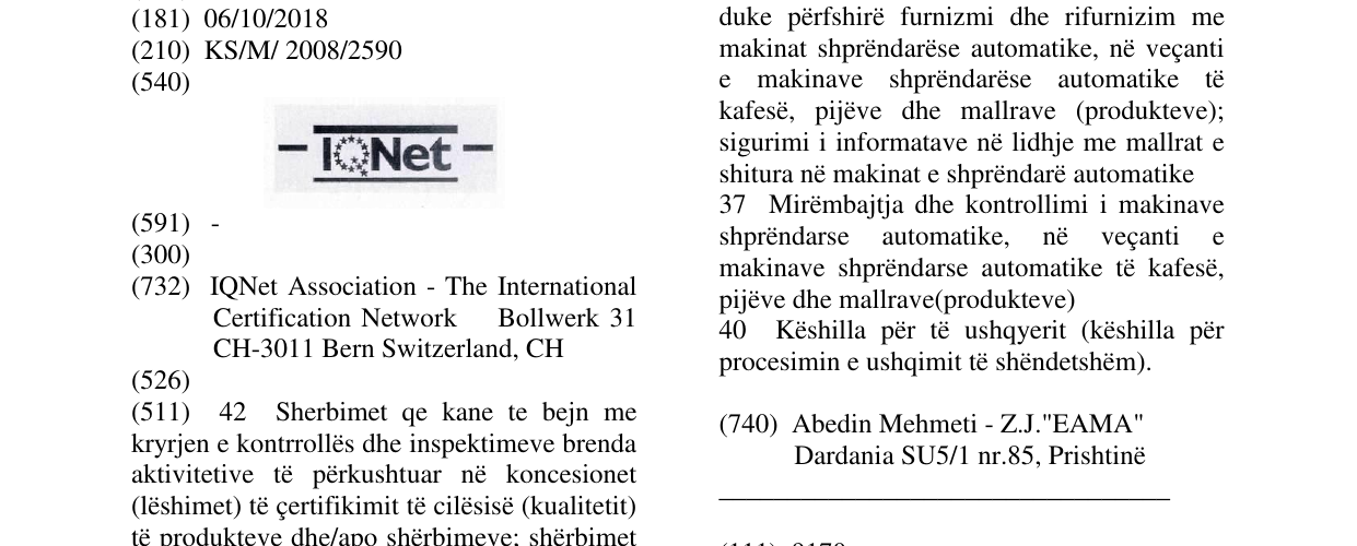 Zëri i markës IQNET në buletin