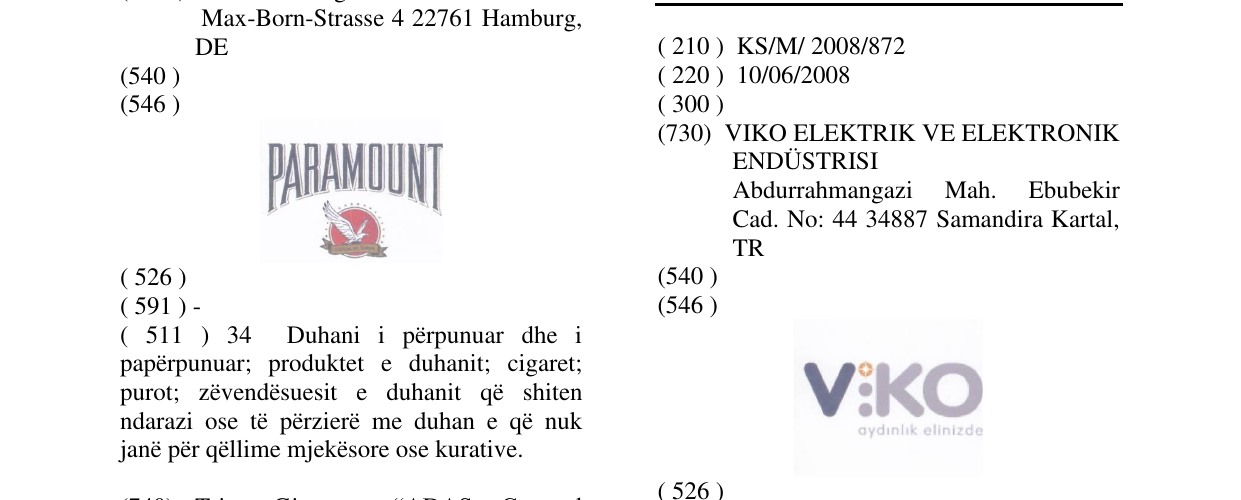 Zëri i markës VIKO në buletin