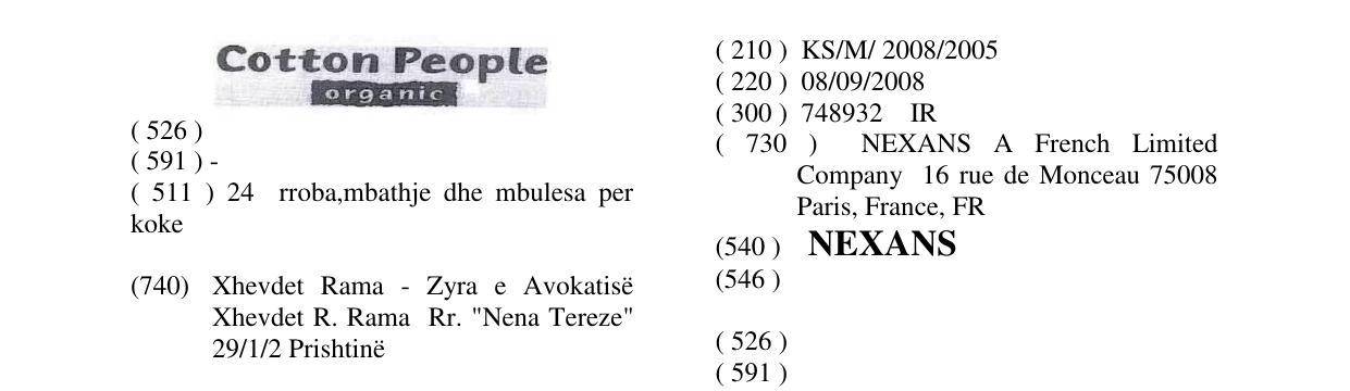 Zëri i markës NEXANS në buletin