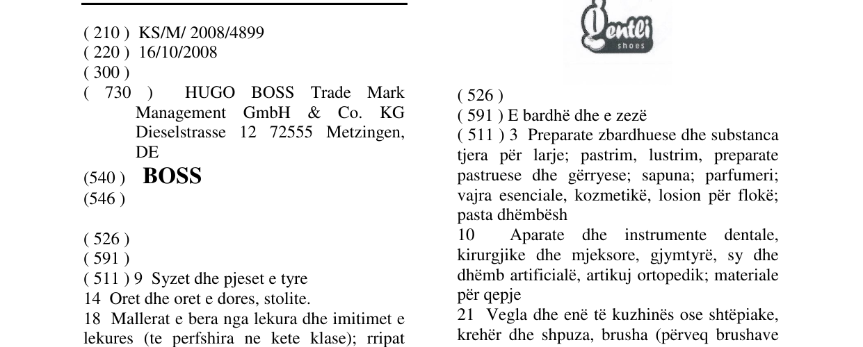 Zëri i markës BOSS në buletin