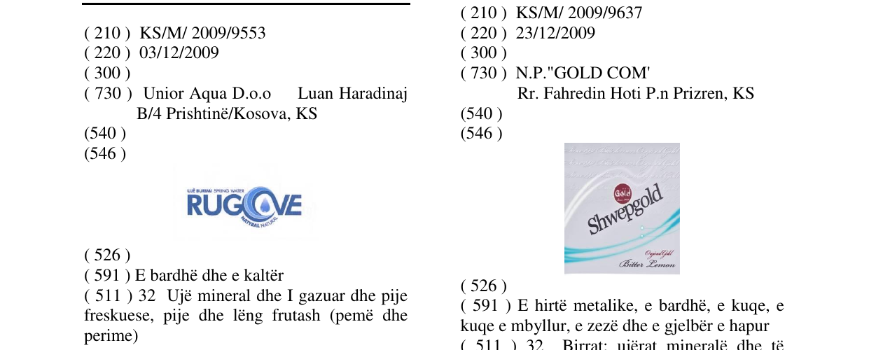 Zëri i markës RUGOVE në buletin