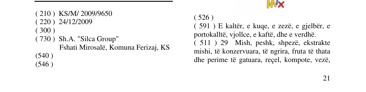 Zëri i markës MIROS në buletin