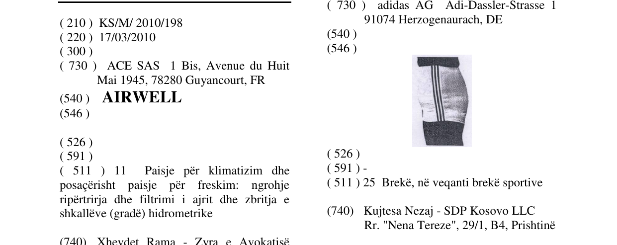 Zëri i markës AIRWELL në buletin