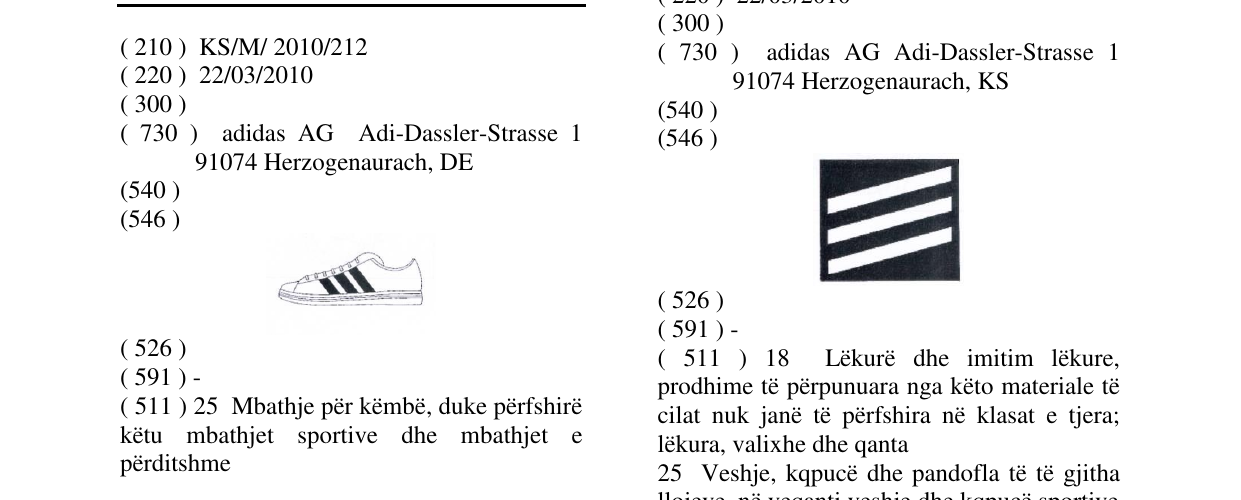 Zëri i markës adi në buletin