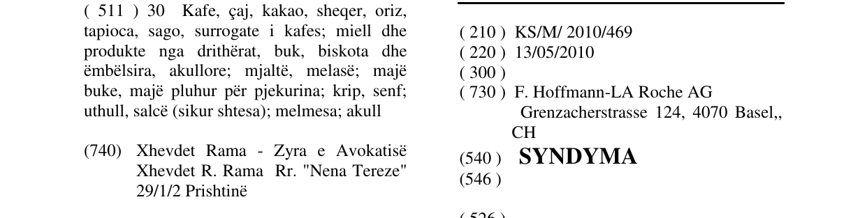 Zëri i markës SYNDYMA në buletin