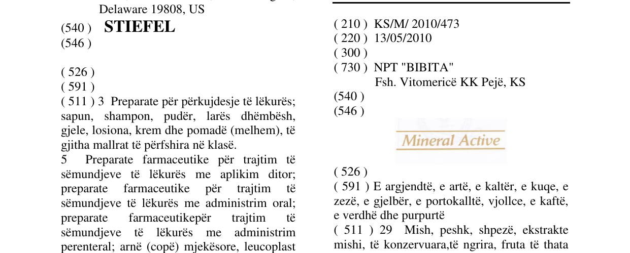 Zëri i markës Mineral Active në buletin