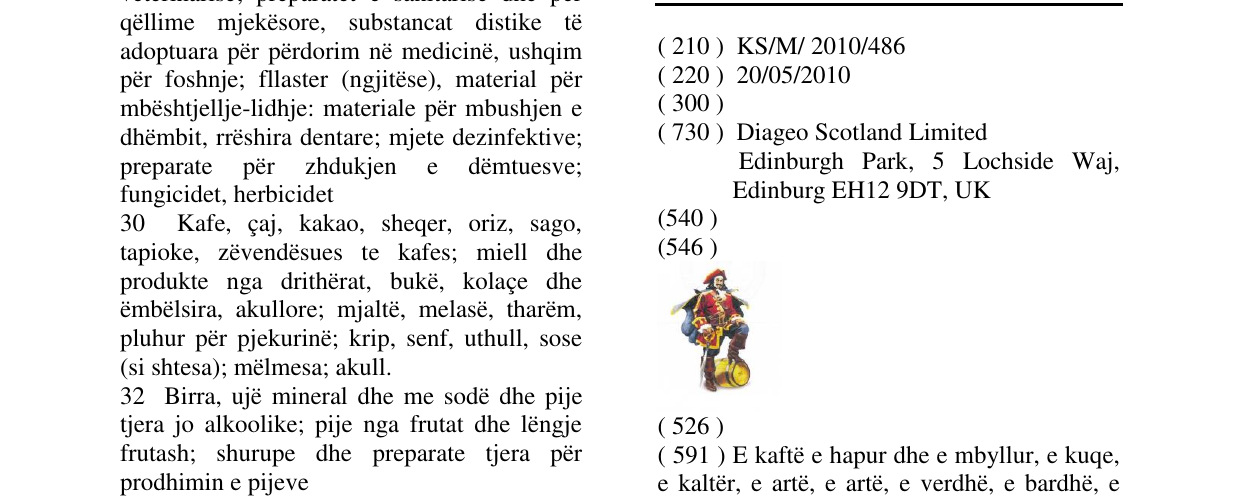 Zëri i markës Markë figurative në buletin