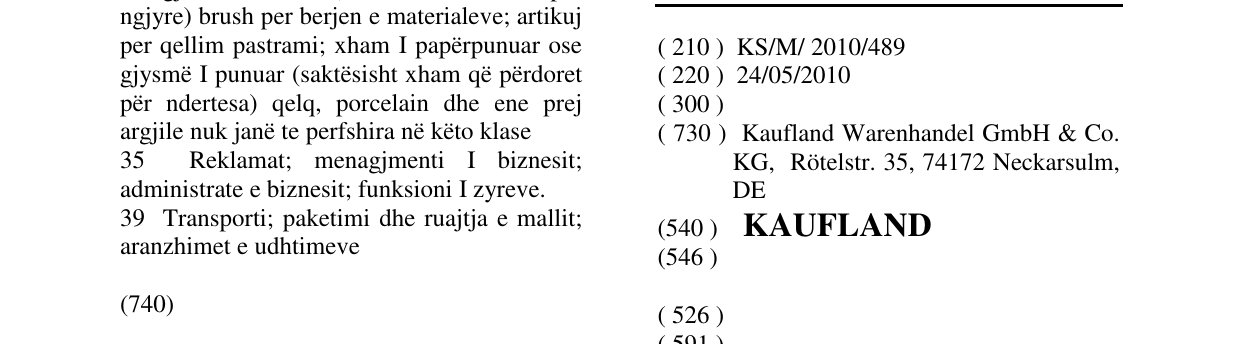 Zëri i markës KAUFLAND në buletin