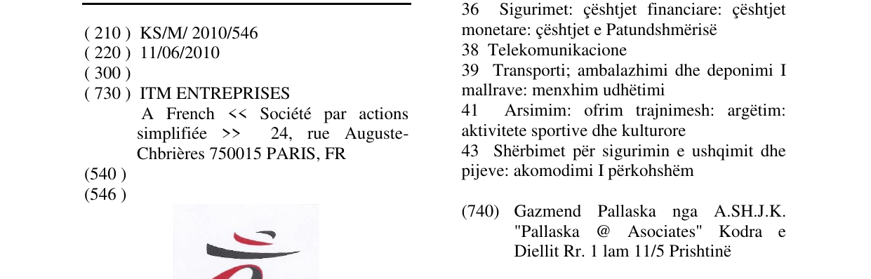 Zëri i markës Markë figurative në buletin