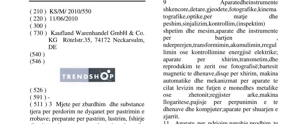 Zëri i markës TRENDSHOP në buletin