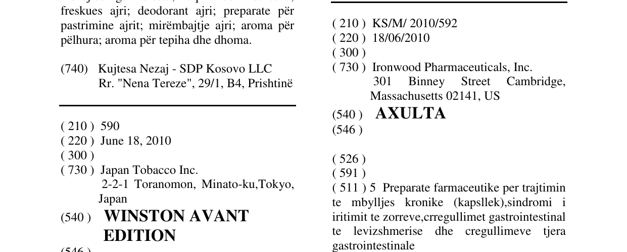 Zëri i markës AXULTA në buletin