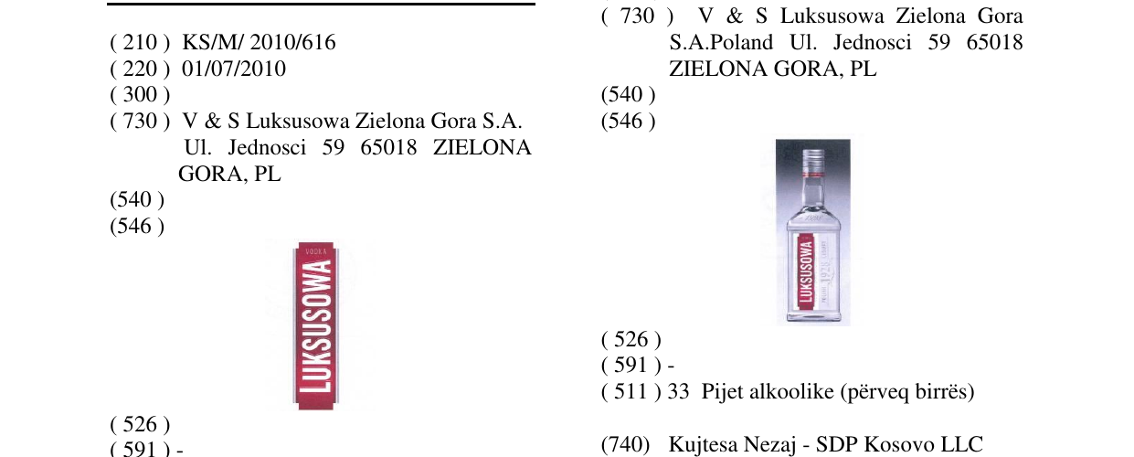 Zëri i markës Markë figurative në buletin