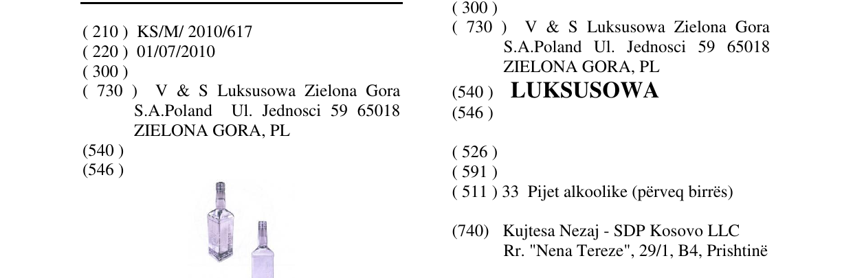 Zëri i markës Markë figurative në buletin