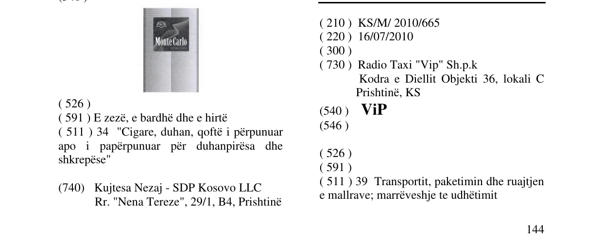 Zëri i markës ViP në buletin