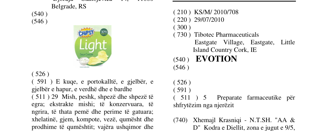 Zëri i markës EVOTION në buletin