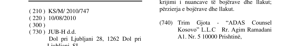 Zëri i markës JUMIX në buletin