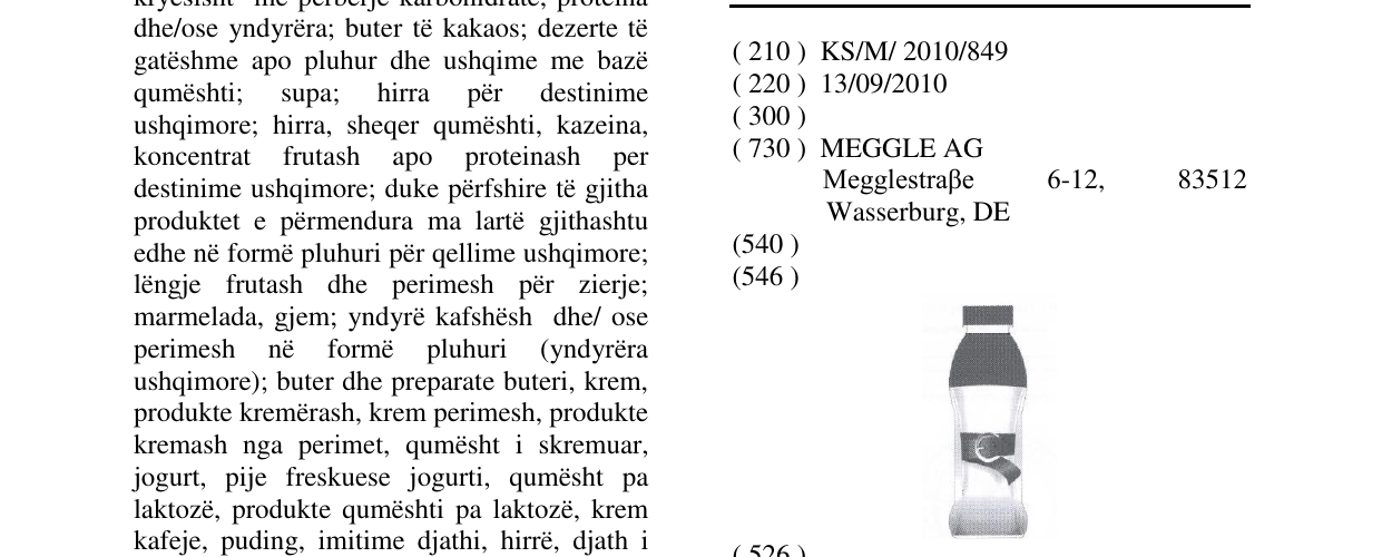 Zëri i markës Lady Range PET Bottle në buletin