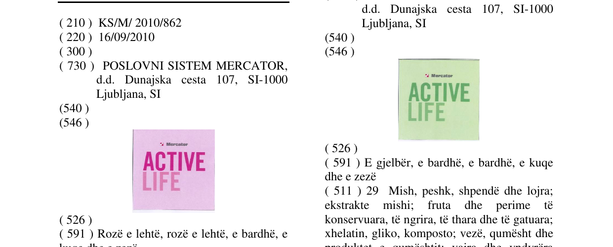 Zëri i markës Mercator ACTIVE LIFE në buletin