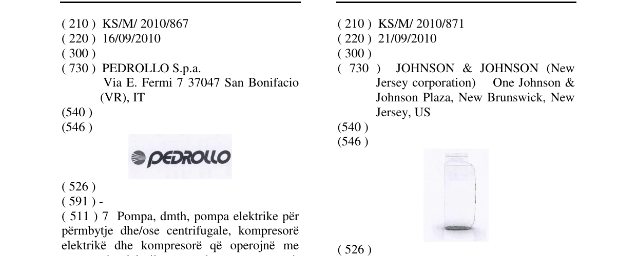 Zëri i markës Markë figurative në buletin