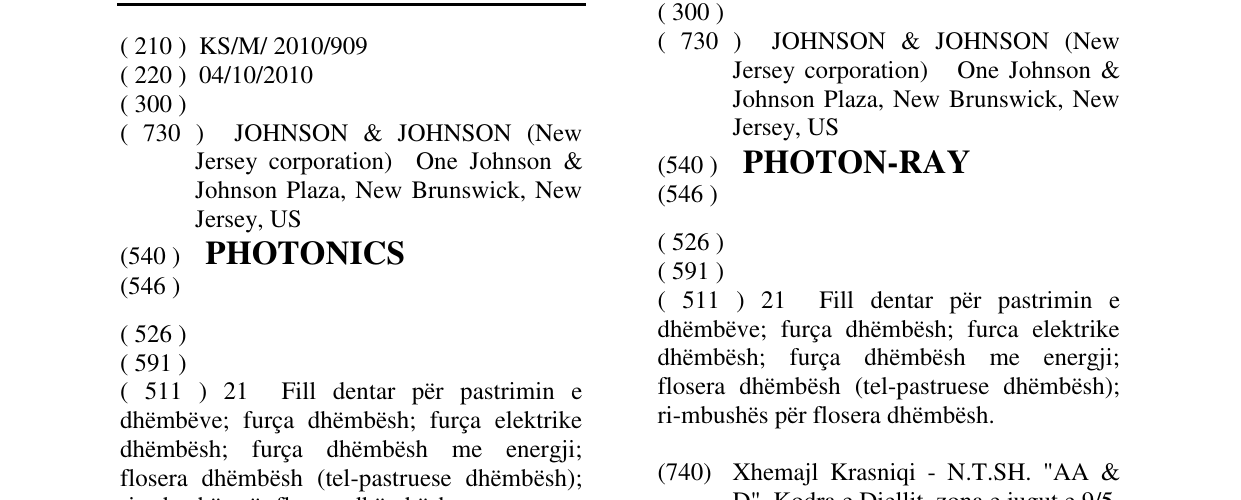 Zëri i markës PHOTONICS në buletin