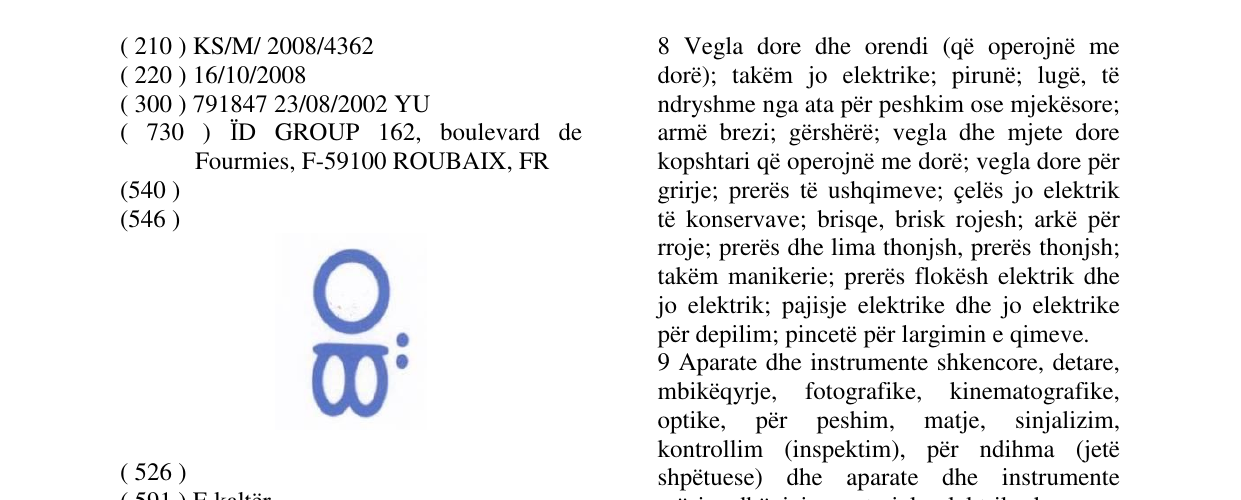 Zëri i markës OB në buletin