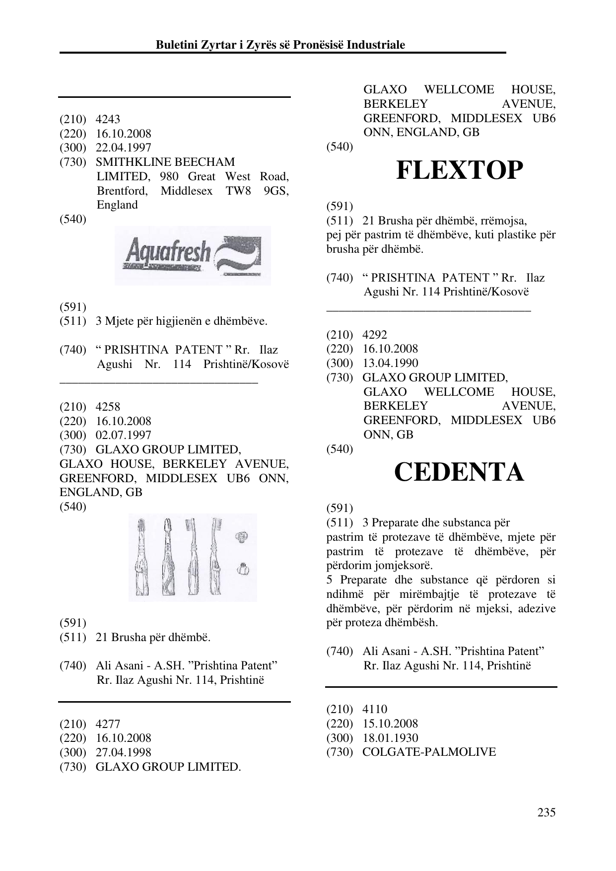 Faqja 235 e buletinit