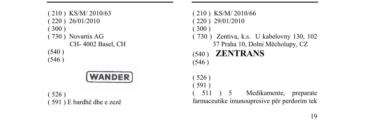 Zëri i markës ZENTRANS në buletin