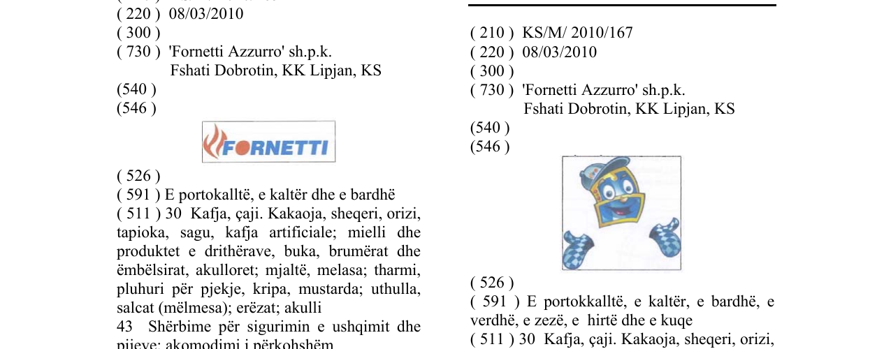 Zëri i markës Markë figurative në buletin