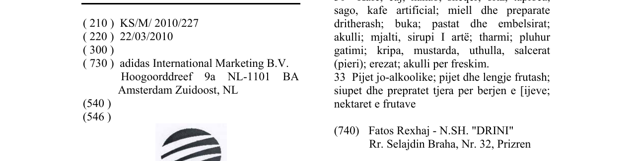 Zëri i markës Markë figurative në buletin
