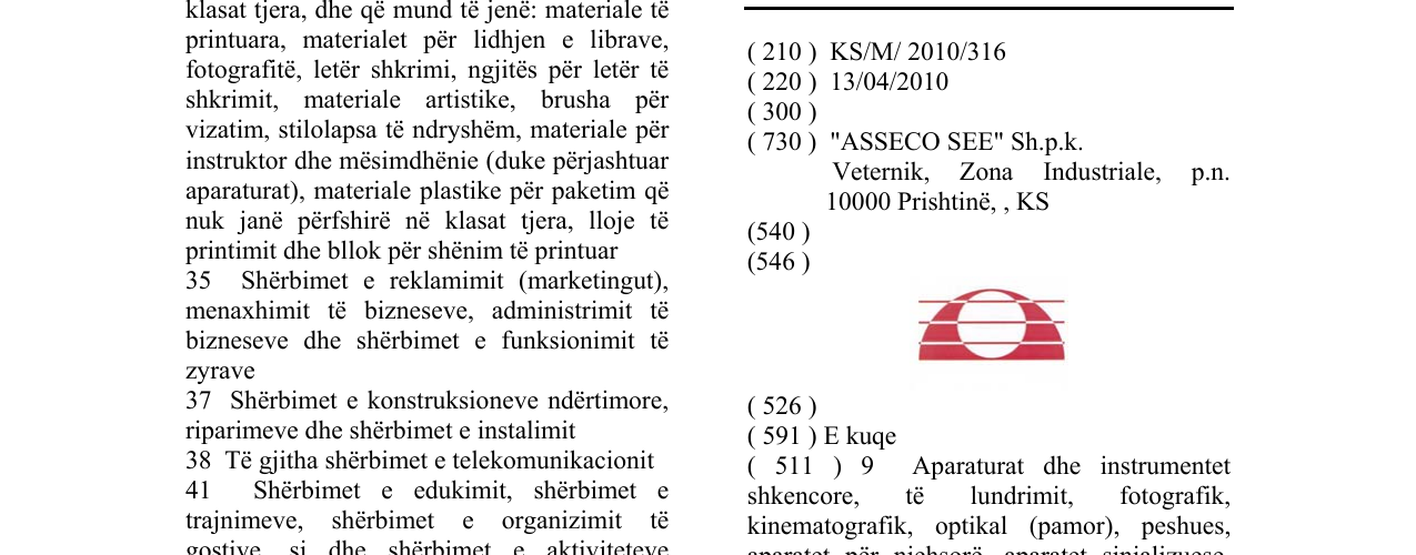 Zëri i markës Markë figurative në buletin