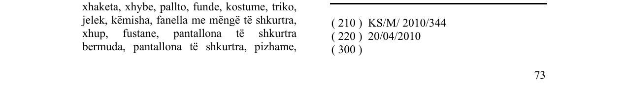 Zëri i markës EF në buletin
