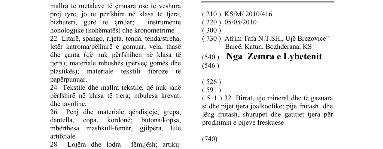 Zëri i markës Nga Zemra e Lybetenit në buletin