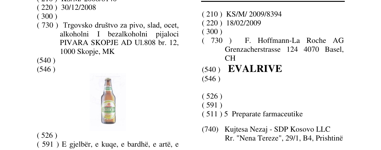 Zëri i markës EVALRIVE në buletin