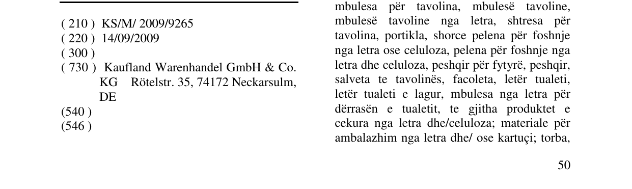 Zëri i markës Markë figurative në buletin